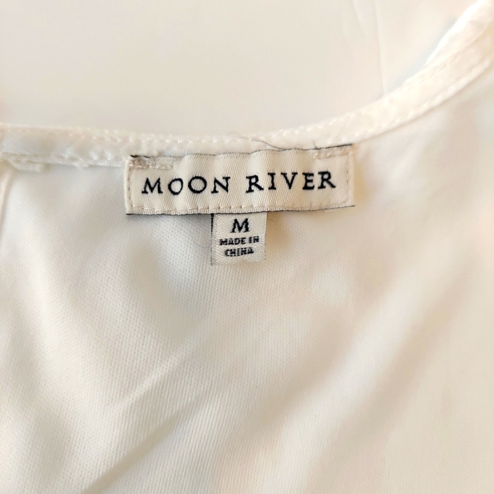 Anthropology Moon River White Dress - Picture 8 of 9